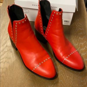 Red Steve Madden Boots